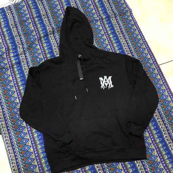 Amiri SS22 Logo Print Cotton hoodie Size L - Picture 1 of 6